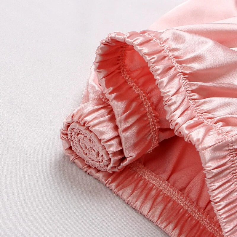 Ladies Women Satin Silk Lace Cami Vest Shorts Lingerie Pyjamas Set Pj Sleepwear