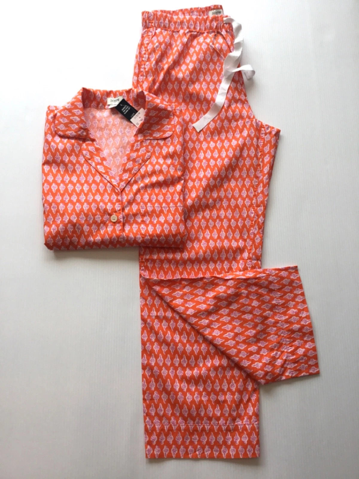 J.Crew Factory Women’s NWT Cotton Short-Sleeve Pant Pajama Set Size: S M L XL