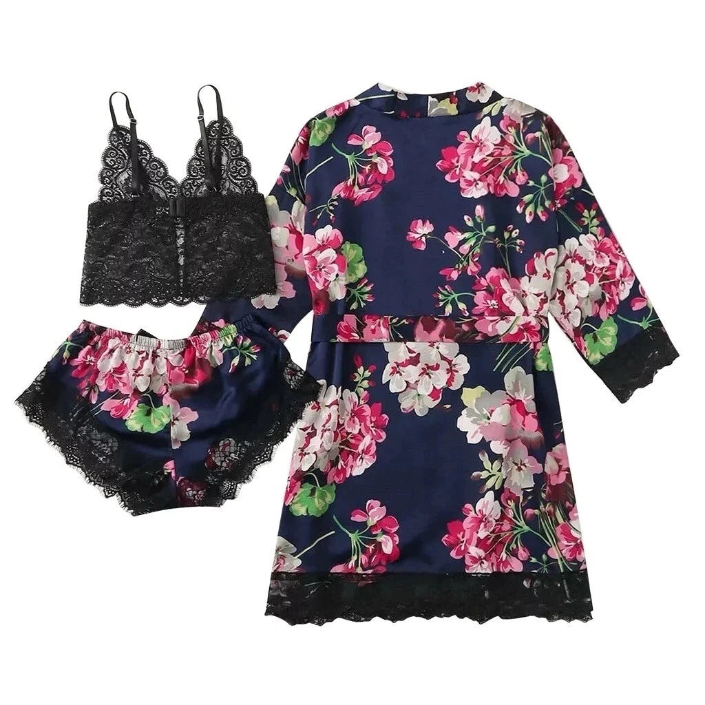 Women Three Pieces Nightwear