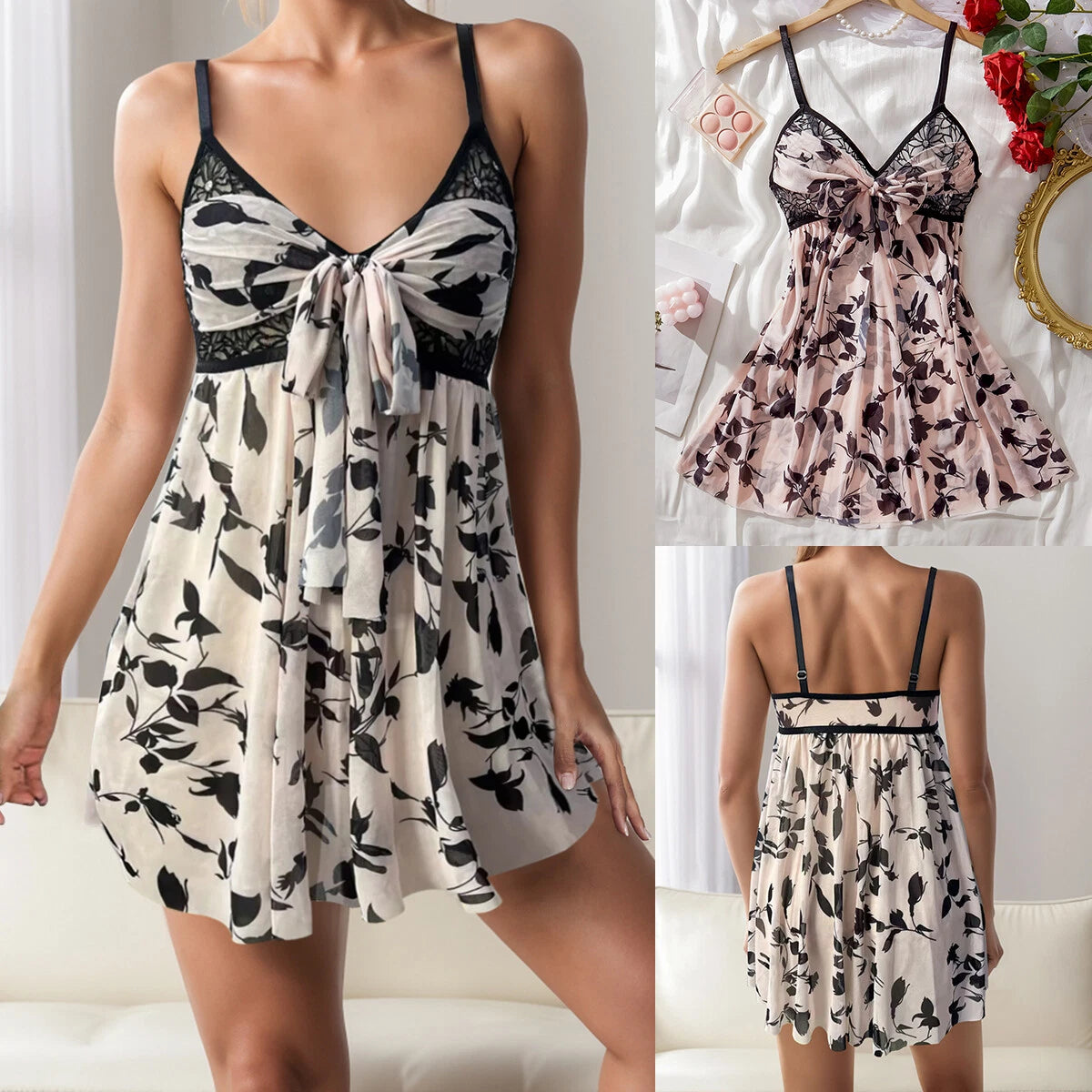 Women Sexy Lingerie Slip Dress Nightwear Underwear Babydoll Sleepwear G-string