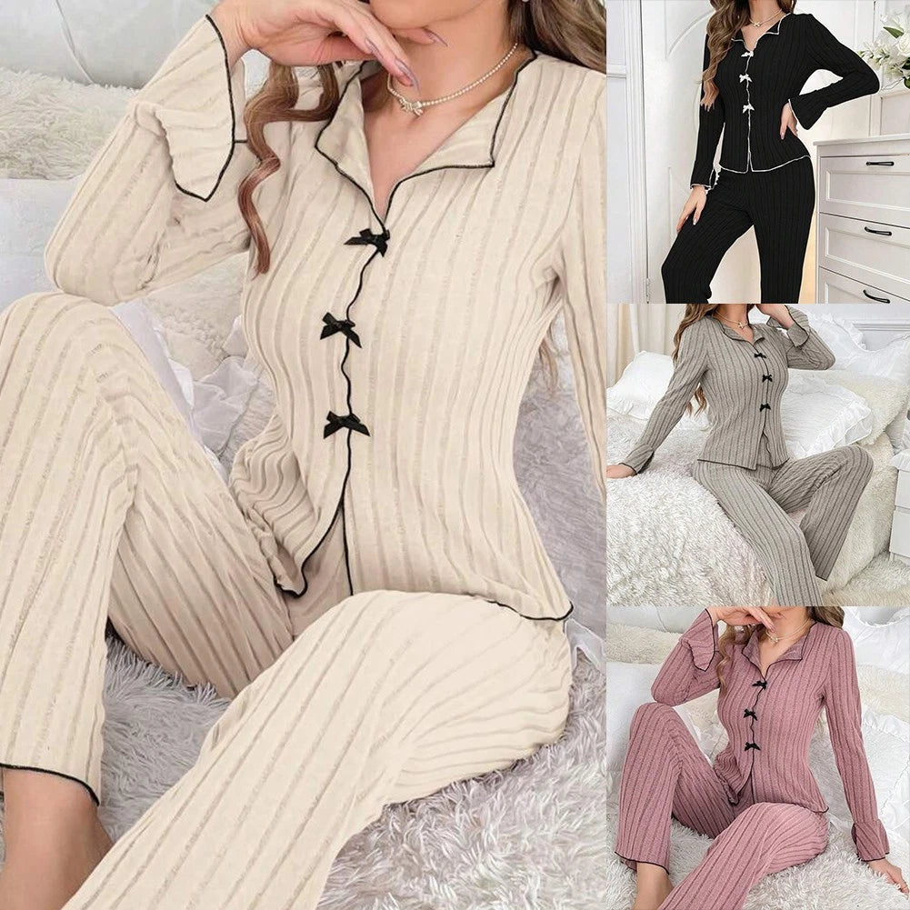 Feel Women's Autumn Winter PJs Cozy Top and Bottoms Ensemble Available Now