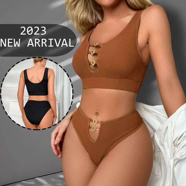 Sexy Bra Panty 2 Pieces Lingerie Sets Soft Pajamas Women's Sexy Sleepwear Bikini