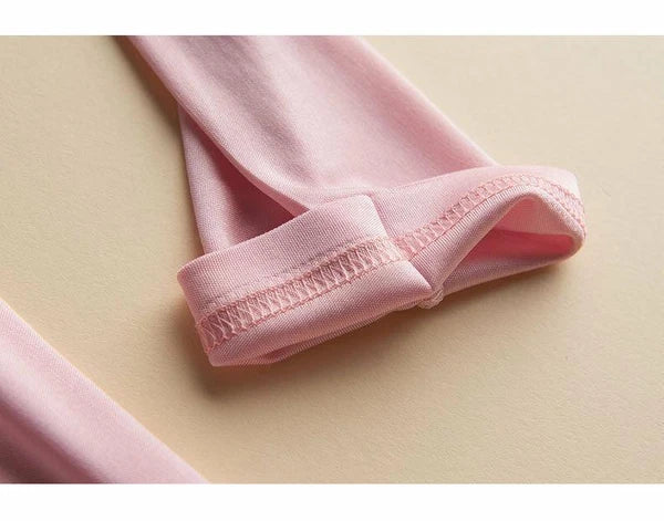 New Women's Silk Thermal Underwear Set Silk Long Johns Top & Bottom TG3S48