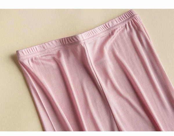 New Women's Silk Thermal Underwear Set Silk Long Johns Top & Bottom TG3S48