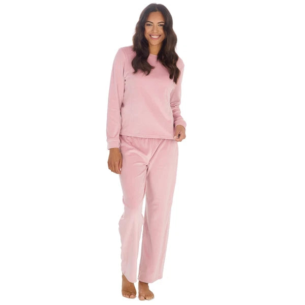 Ladies Super soft Crew Neck Loungewear Pyjama Set Top & Bottoms Size S M L XL