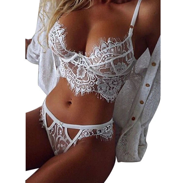 Womens Lingerie Babydoll Sleepwear Underwear Lace Dress G-String Nightwear