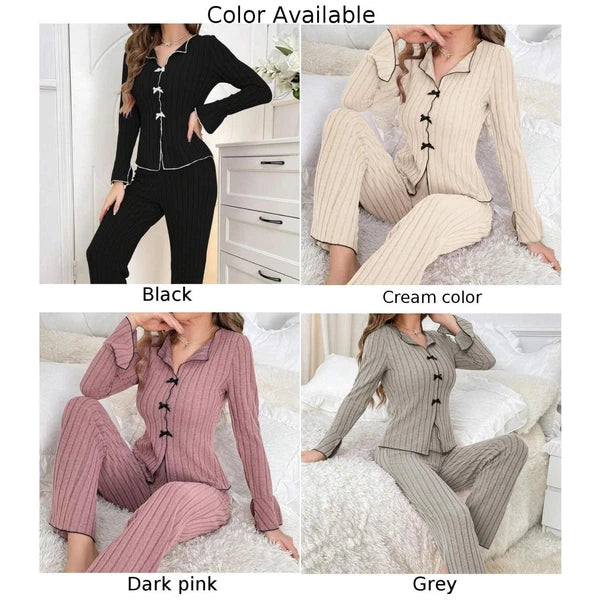 Feel Women's Autumn Winter PJs Cozy Top and Bottoms Ensemble Available Now