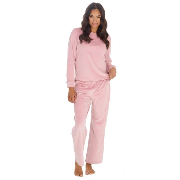 Ladies Super soft Crew Neck Loungewear Pyjama Set Top & Bottoms Size S M L XL