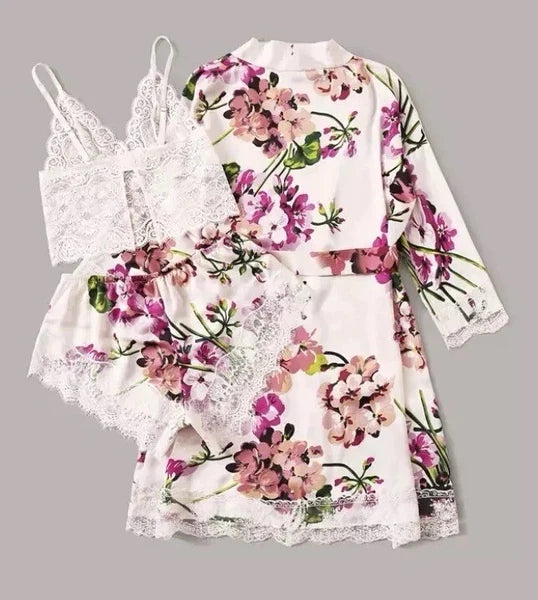 Women Three Pieces Nightwear