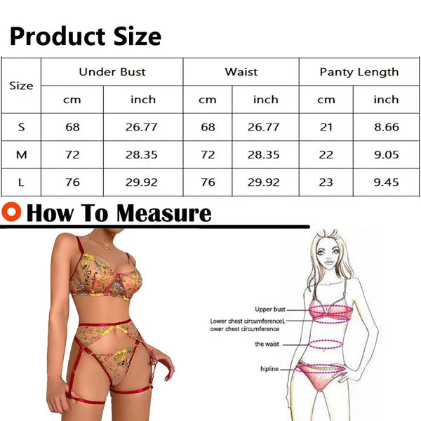 Women Sexy-Lingerie Lace Babydoll Bra G-string Sleepwear Underwear Nightwear US