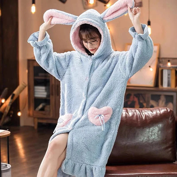 Winter Pajamas Set Women Sleepwear Nightgown Pants Pyjamas Suit Homewear Clothes