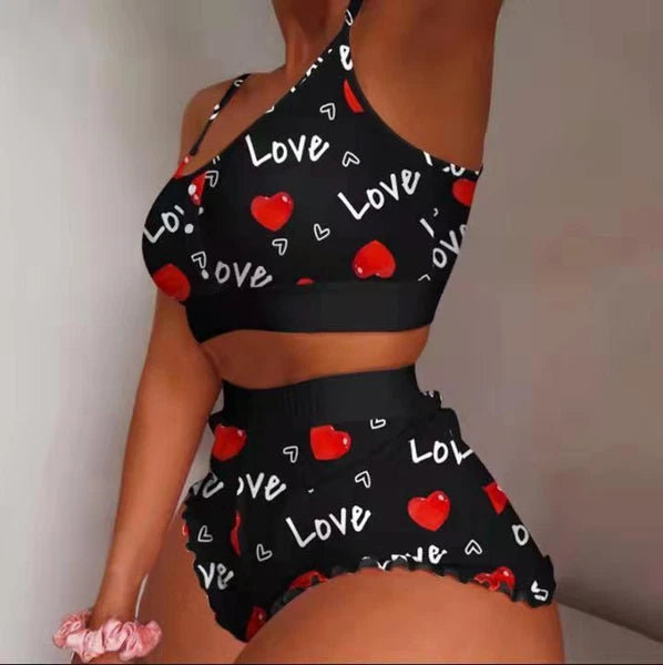 Womens Pyjamas Set Nightwear Ladies Cami Top Shorts Lingerie Sexy Sleepwear Pjs