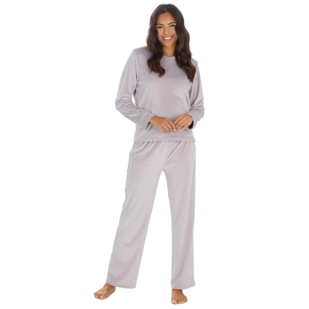 Ladies Super soft Crew Neck Loungewear Pyjama Set Top & Bottoms Size S M L XL
