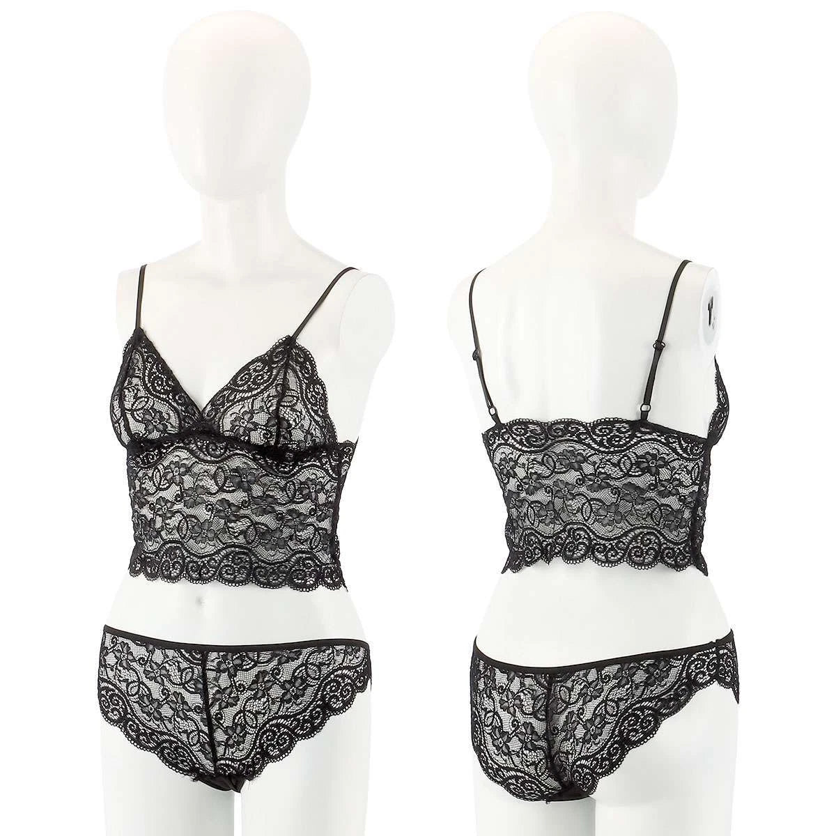 4Pcs Women' Silk Satin Pajamas Set Lingerie Floral Lace Cami Sleepwear with Robe