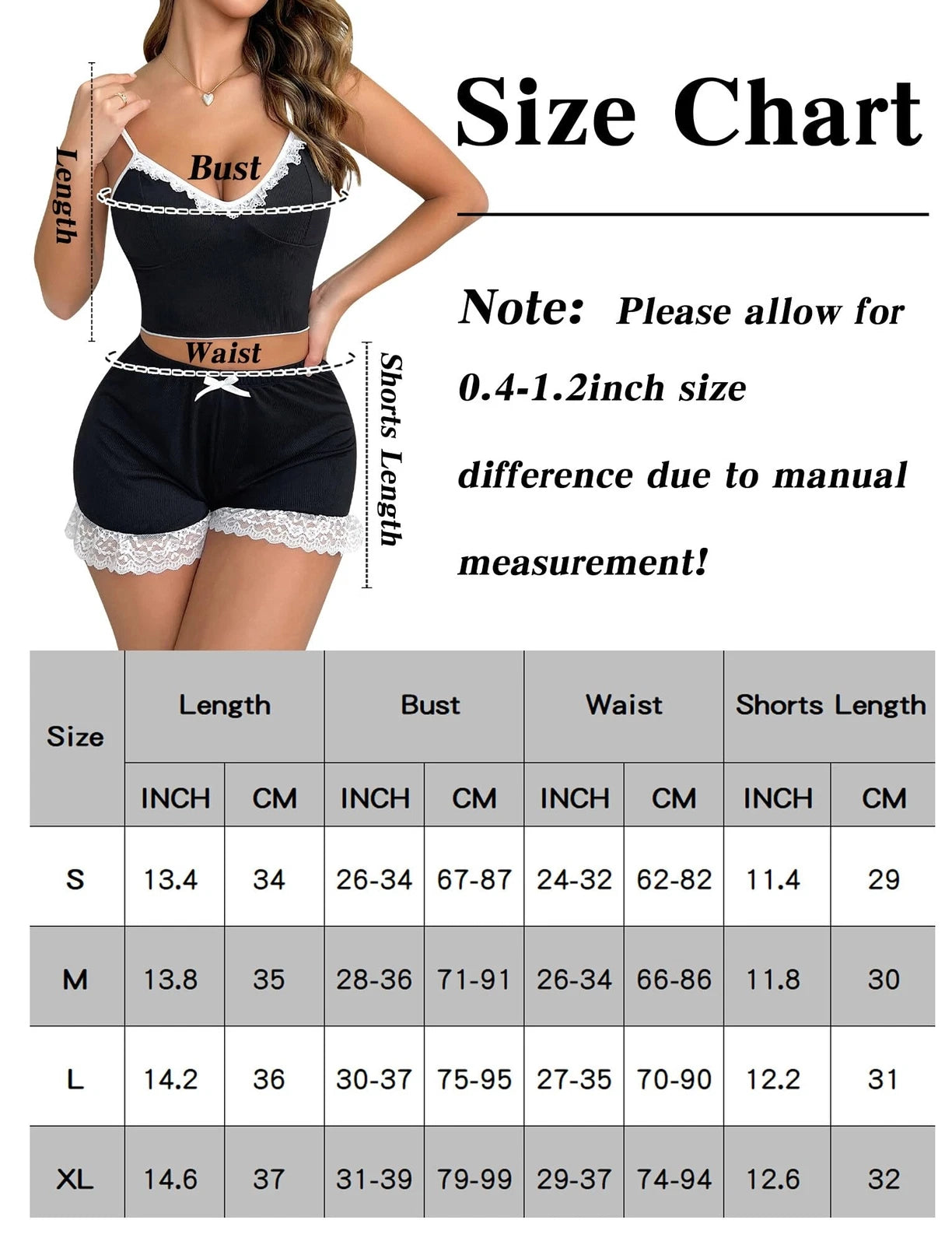 Sexy Satin Lace PJs Cami Set Camisole Shorts French Knickers Vest Nightwear Xmas