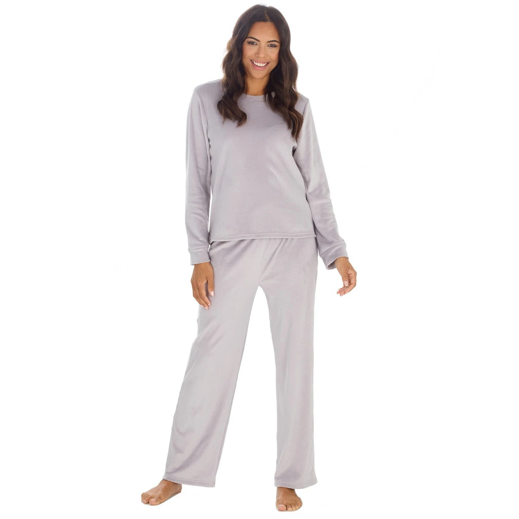 Ladies Super soft Crew Neck Loungewear Pyjama Set Top & Bottoms Size S M L XL