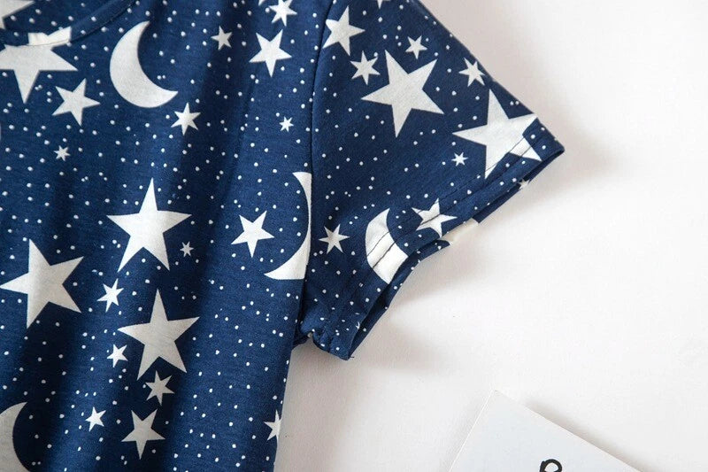 Casual Nights Women's Cotton Short Sleeve Nightgown Sleep House Dress Home Gown