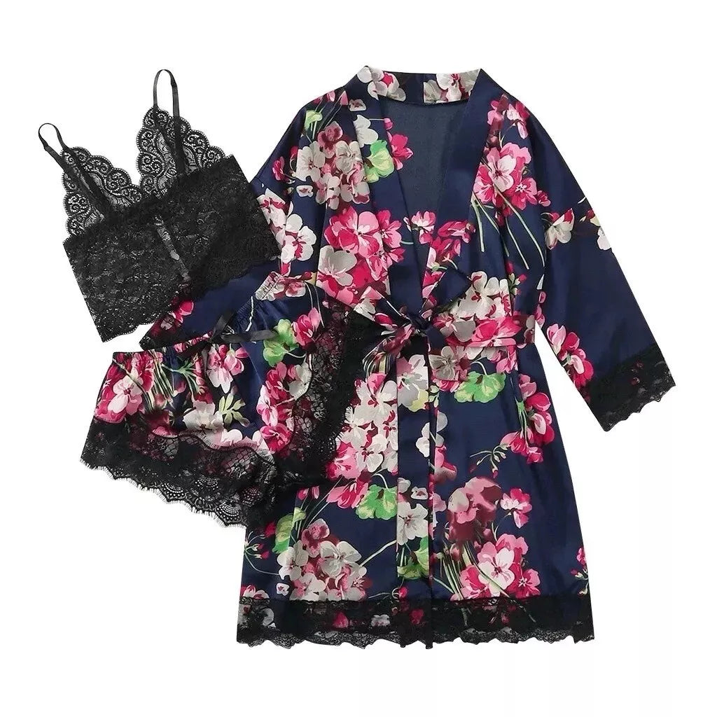 Women Three Pieces Nightwear