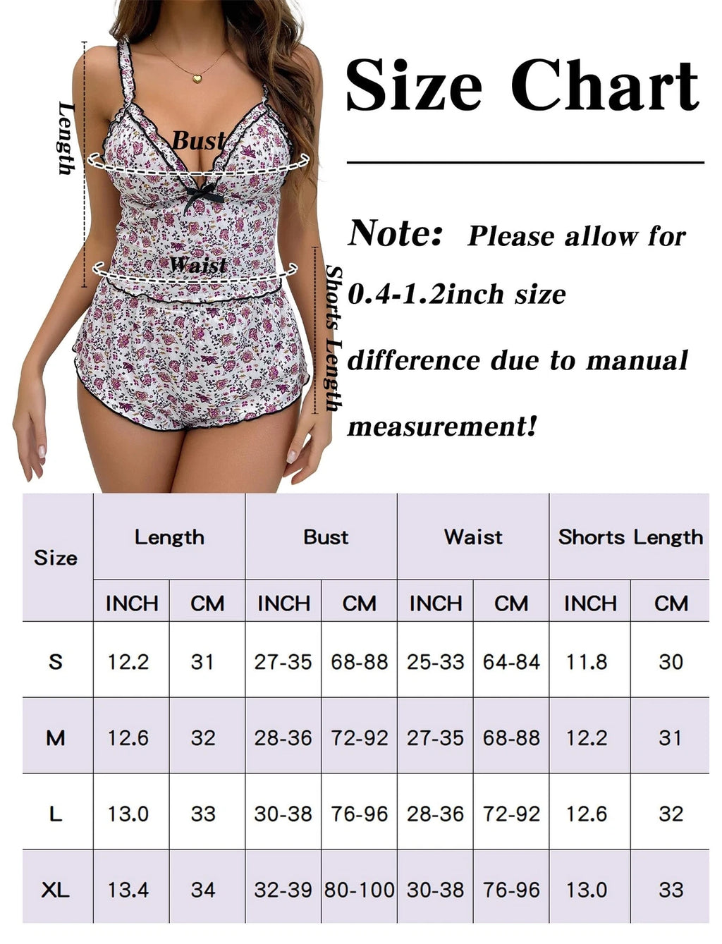 Sexy Satin Lace PJs Cami Set Camisole Shorts French Knickers Vest Nightwear Xmas