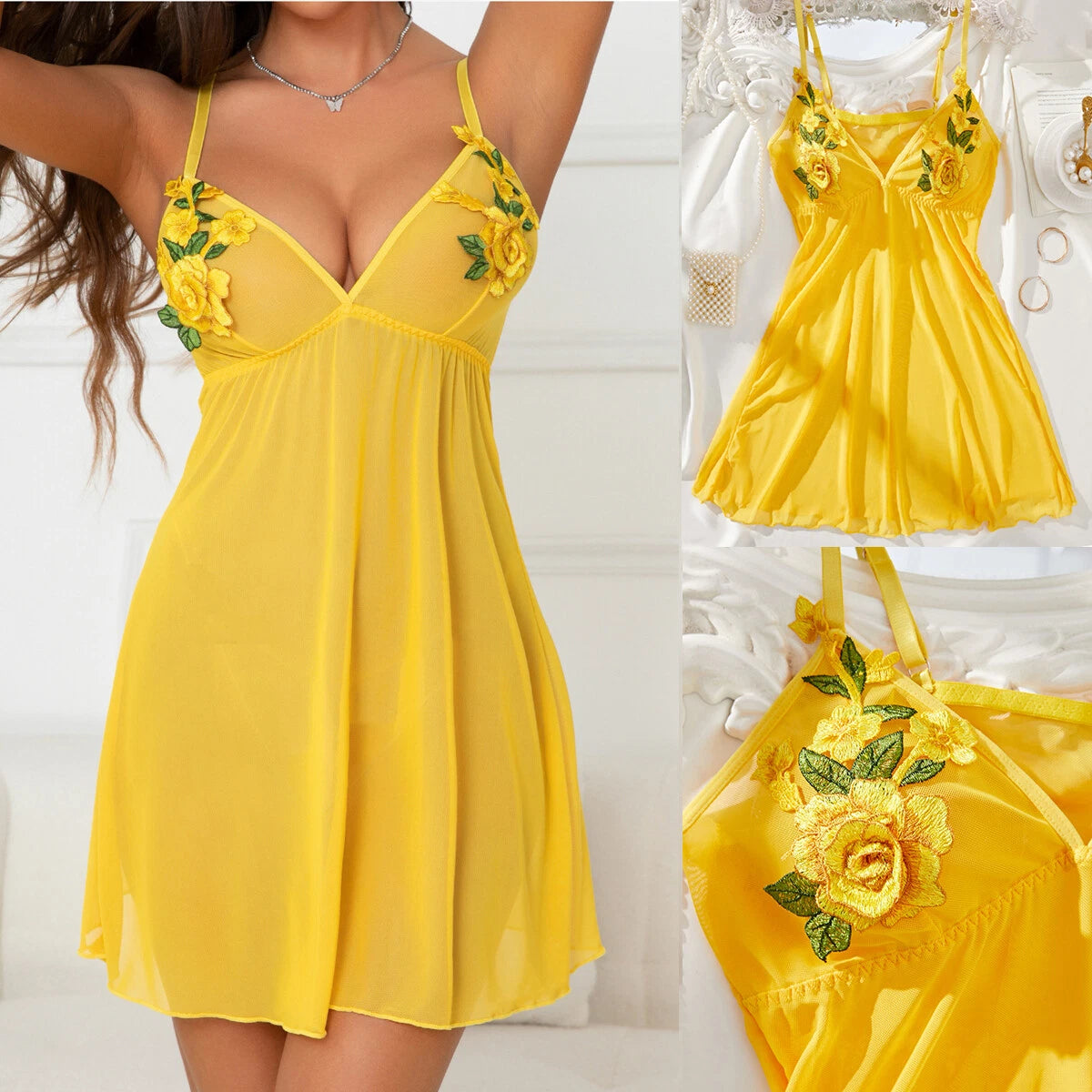 Women Sexy Lingerie Slip Dress Nightwear Underwear Babydoll Sleepwear G-string