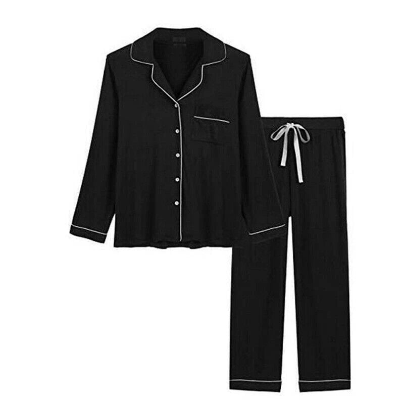 Pajamas Women's Long Sleeve Sleepwear Soft Pj Set