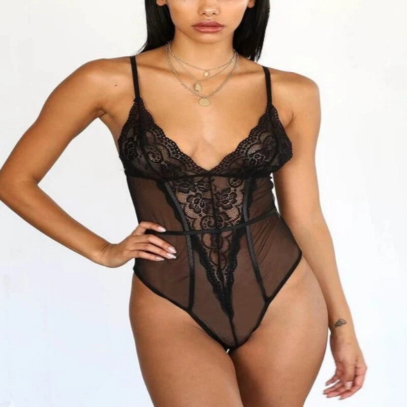 Women's Sexy Lingerie Bodysuit Babydoll Sleepwear Underwear Lace Dress Pajamas
