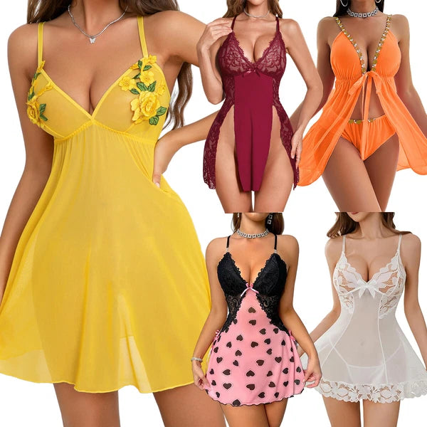 Women Sexy Lingerie Slip Dress Nightwear Underwear Babydoll Sleepwear G-string