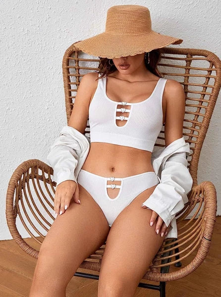 Sexy Bra Panty 2 Pieces Lingerie Sets Soft Pajamas Women's Sexy Sleepwear Bikini