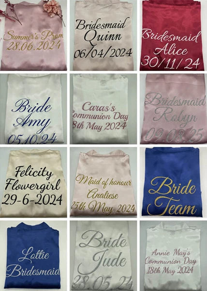 UK Personalized Womens Pyjamas Pjs Shorts Set Wedding Bridesmaid Birthday Party