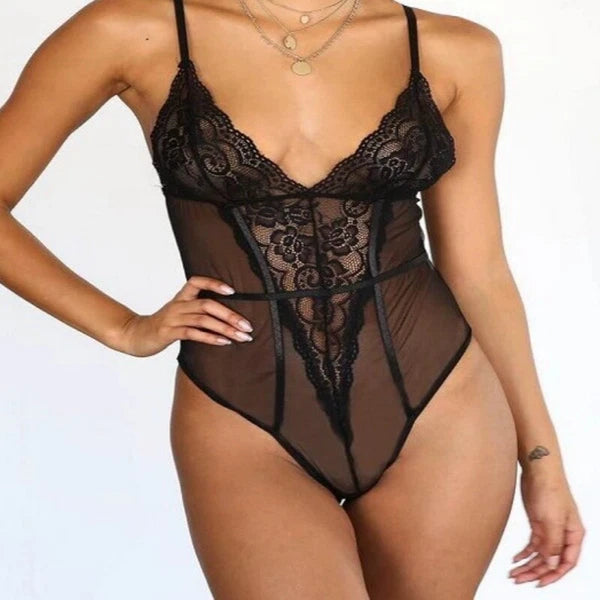 Women's Sexy Lingerie Bodysuit Babydoll Sleepwear Underwear Lace Dress Pajamas