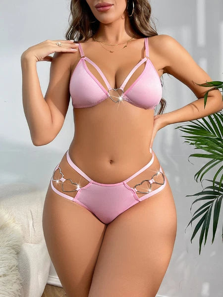 Women Sexy-Lingerie Lace Babydoll Bra G-string Sleepwear Underwear Nightwear US