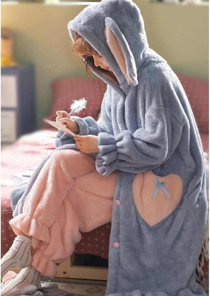 Winter Pajamas Set Women Sleepwear Nightgown Pants Pyjamas Suit Homewear Clothes