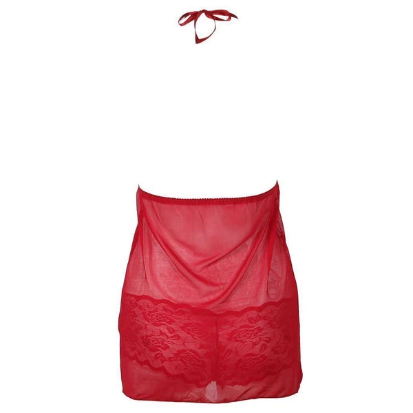 Women Sexy Lingerie Lace Babydoll Thong Nightwear Sleepwear Underwear Dress Set