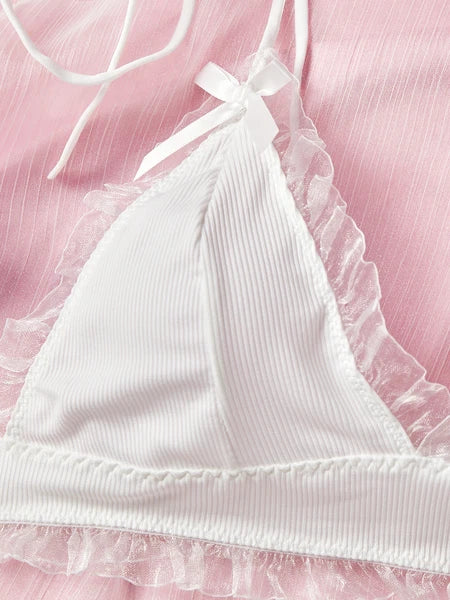 Sexy Lingerie Women Lace Hot Pants Babydoll Nightdress Nightgown Sleepwear Set